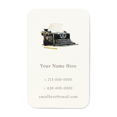 Vintage Typewriter - Personal Calling Cards