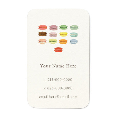 Les Macarons - Personal Calling Cards