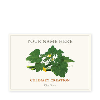 Cucumber Blossom - Canning Labels