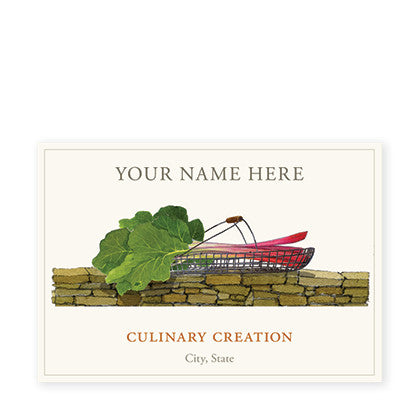 Basket of Rhubarb - Canning Labels