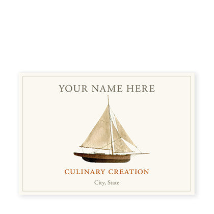 Wooden Sailboat - Canning Labels