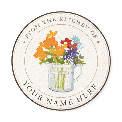 Flowers in Measuring Cup - Chef Medallions