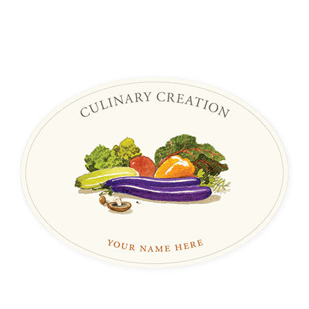 Fresh Produce - Oval Kitchen Labels