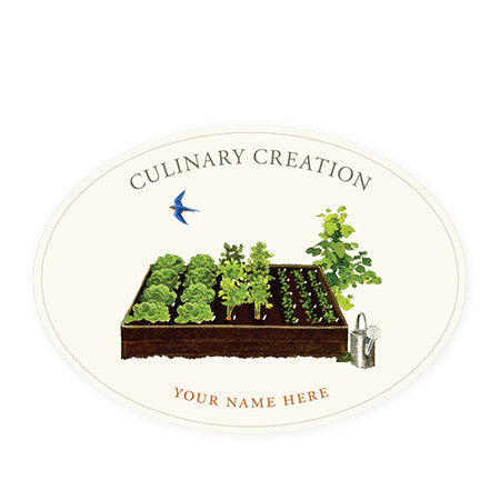 Garden Bed - Oval Kitchen Labels