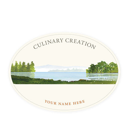 By the Lake - Oval Kitchen Labels