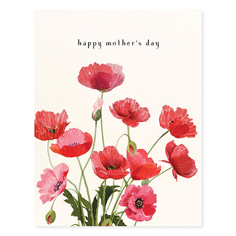 Me Loovely Red Poppy Personalised Notecards And Envelopes Set Floral Correspondence Blank Greeting Cards | Christmas Gifts (A6 Size, Pack Of 20