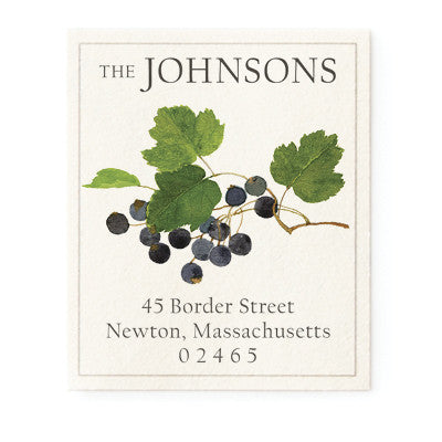 Black Currants - Return Address Labels