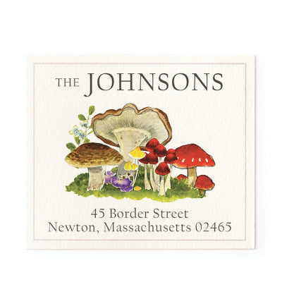 Mushrooms - Return Address Labels