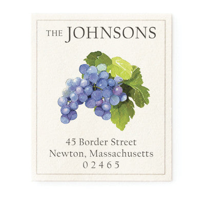 Grapes - Return Address Labels