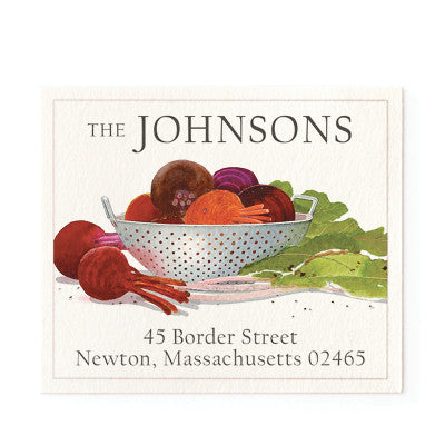 Jewel-toned Beets - Return Address Labels