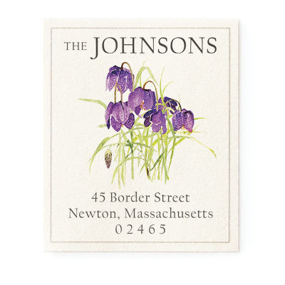 Fritillaria - Return Address Labels