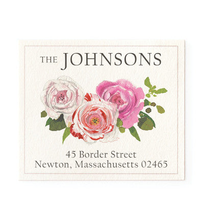 Three Roses - Return Address Labels