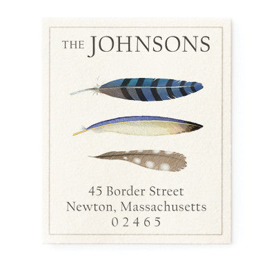 Feathers - Return Address Labels