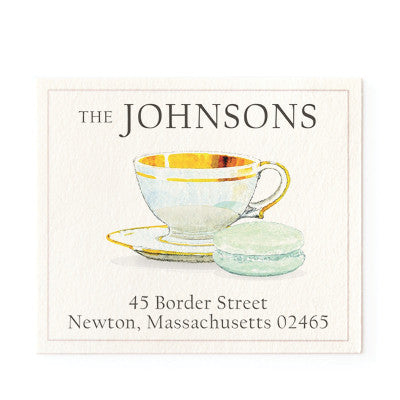 High Tea in Paris - Return Address Labels
