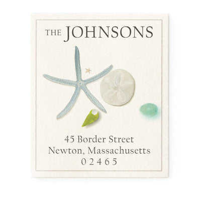 Blue Star - Return Address Labels