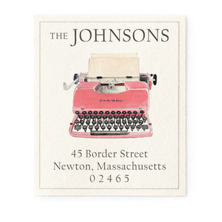 Retro Typewriter - Return Address Labels