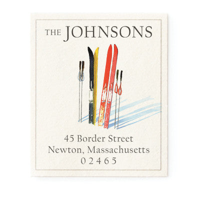 Ski Rest - Return Address Labels