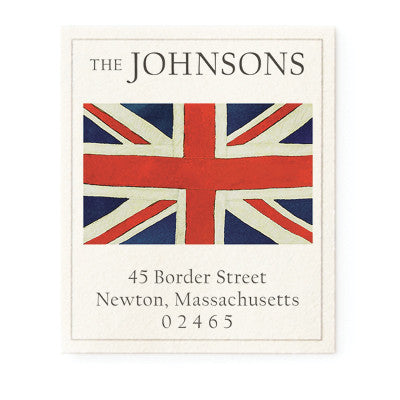 Union Jack - Return Address Labels
