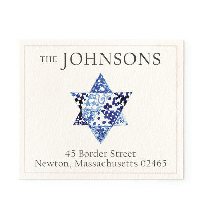 Quilted Star - Return Address Labels