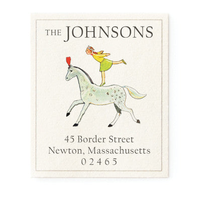 Circus Girl - Return Address Labels