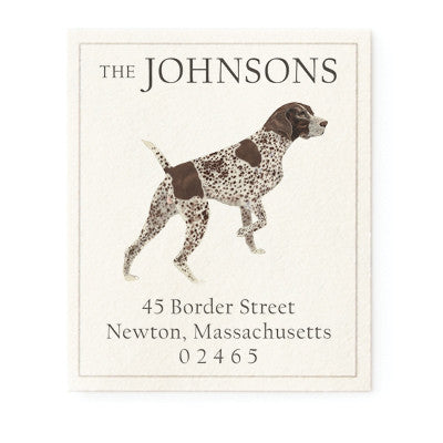 Shorthair Pointer - Return Address Labels