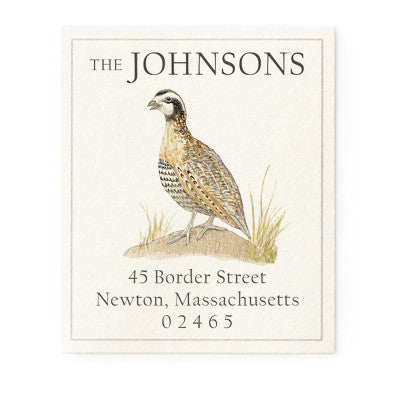 Bobwhite Quail - Return Address Labels