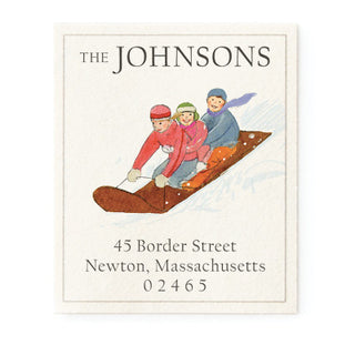 Toboggan Ride - Return Address Labels