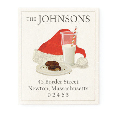 Santa's Snack - Return Address Labels