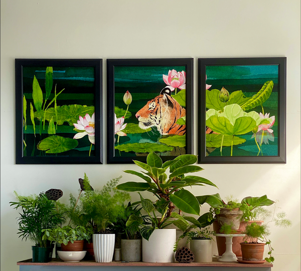 Water Tiger - Triptych