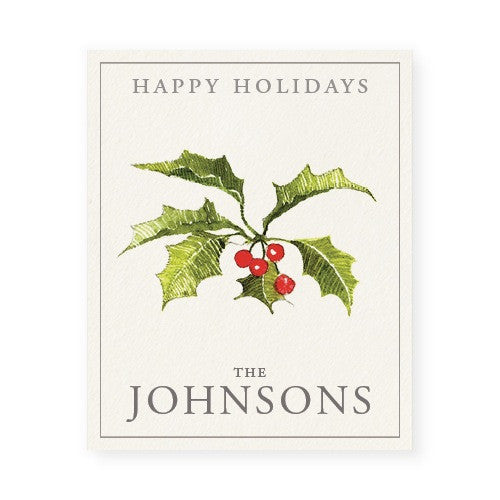 Christmas Holly - Word Play Labels