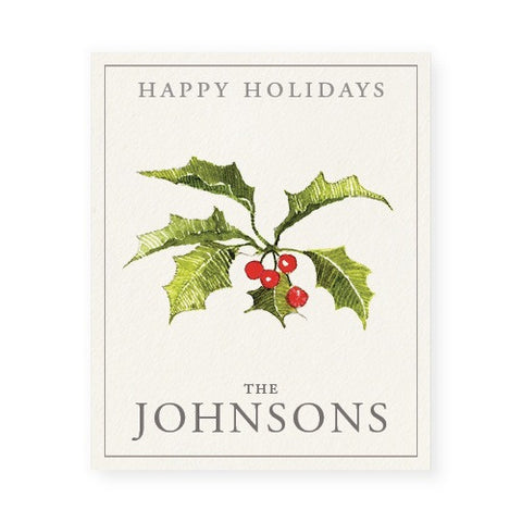 Christmas Holly - Word Play Labels