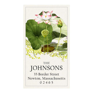 Blooming Lotus - Panoramic Return Address Labels