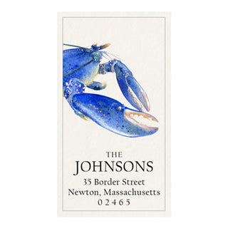 Blue Lobster - Panoramic Return Address Labels