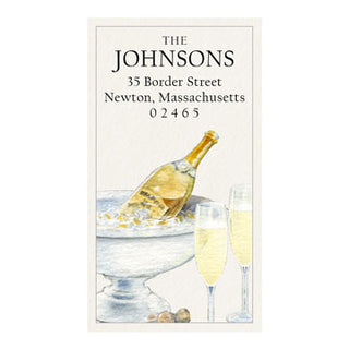 Bubbles - Panoramic Return Address Labels
