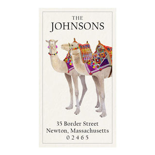 Camels - Panoramic Return Address Labels