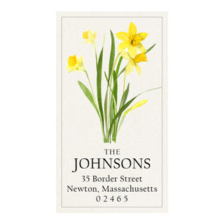 Daffodil - Panoramic Return Address Labels