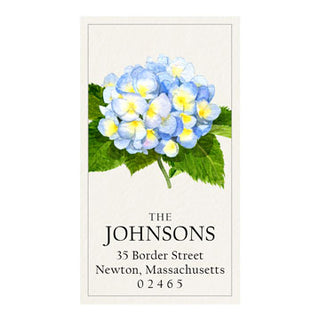 Early Hydrangea - Panoramic Return Address Labels