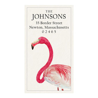 Flamingo Beach - Panoramic Return Address Labels