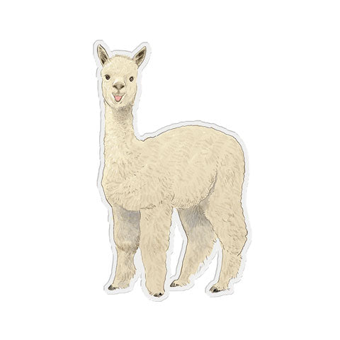 Blank Sticker Book: Lovely Alpaca Cute Llama Blank Sticker Book