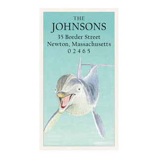 Hello Dolphin - Panoramic Return Address Labels