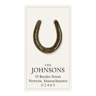 Lucky Horseshoe - Panoramic Return Address Labels