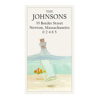 Message in a Bottle - Panoramic Return Address Labels