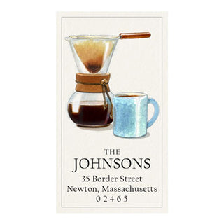 Morning Coffee - Panoramic Return Address Labels