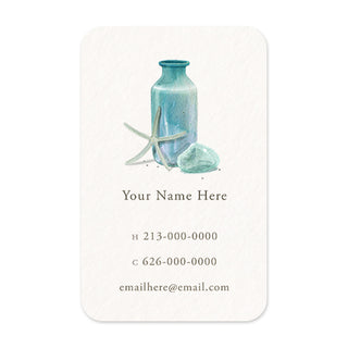 Ocean Blue Bottle - Personal Calling Cards