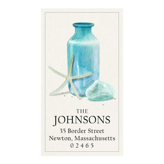 Ocean Blue Bottle - Panoramic Return Address Labels