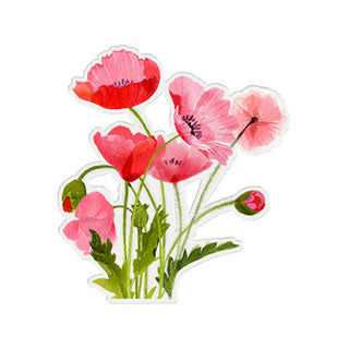 Pink Poppies - Vinyl Sticker