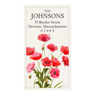 Plenty of Poppies - Panoramic Return Address Labels