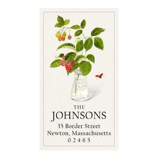 Raspberry in Jar - Panoramic Return Address Labels